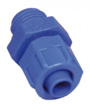 Schraubanschluss-Stück R 1/4'' auf Schlauch 10 mm für Messwasserüberlauf, mit Überwurfmutter