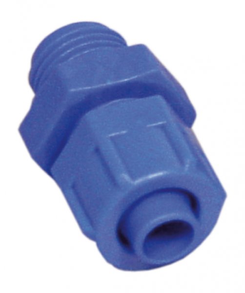 Schraubanschluss-Stück R 1/4'' auf Schlauch 10 mm für Messwasserüberlauf, mit Überwurfmutter